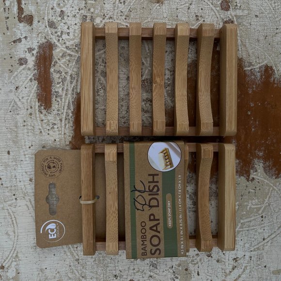 Bamboo Soap Tray - NEW, unused, sustainable + long-lasting soap! - Picture 4 of 6